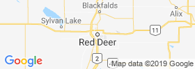Red Deer map